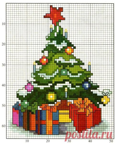 Новогодняя вышивка. Схемы | Моё хобби