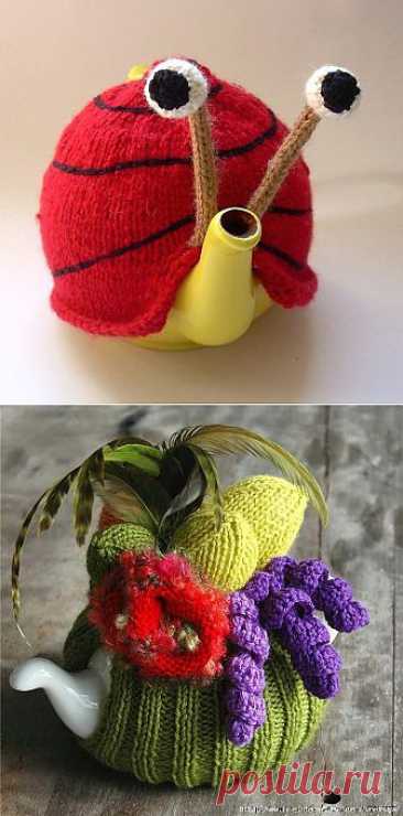 Уютная одёжка для заварника. Идеи для вдохновения..