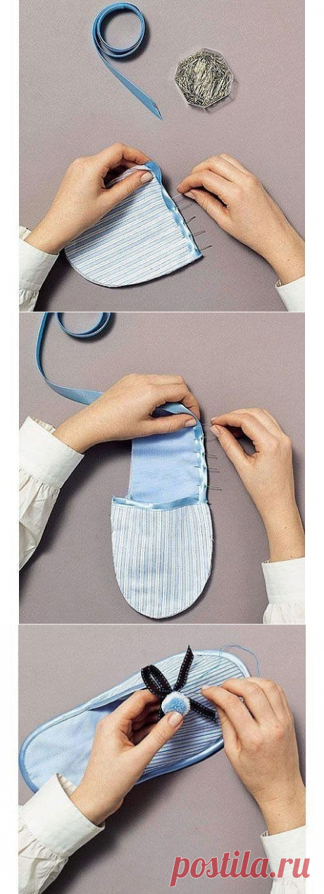 Шьем домашние тапочки