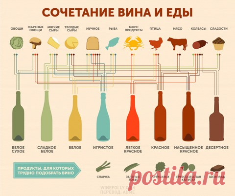 Как правильно подобрать вино к еде