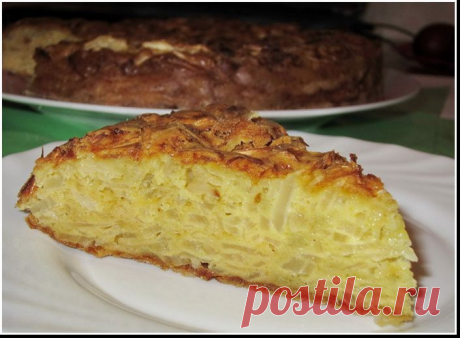 Быстрый пирог с капустой.