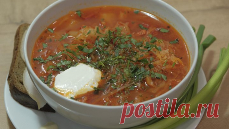 Вкусный домашний борщ. Все секреты приготовления.