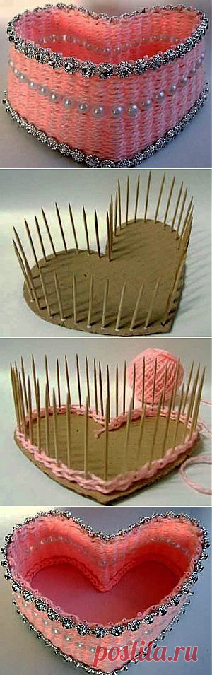 Плетеная шкатулка-валентинка!(Мастер-класс ) | ЖЕНСКИЙ МИР