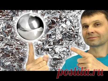 🌑 ЗЕРКАЛЬНЫЙ ШАР ИЗ ФОЛЬГИ А ты бы смог сделать лучше? DIY Japanese Foil Ball Игорь Белецкий