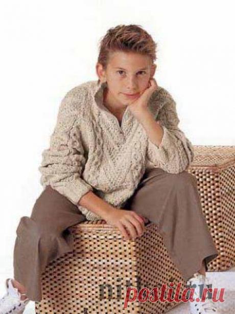 Свитер для мальчика » Ниткой - вязаные вещи для вашего дома, вязание крючком, вязание спицами, схемы вязания