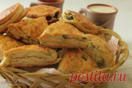 Островок вкуса: Слойки с зеленью