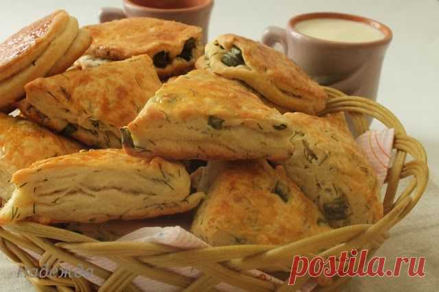 Островок вкуса: Слойки с зеленью