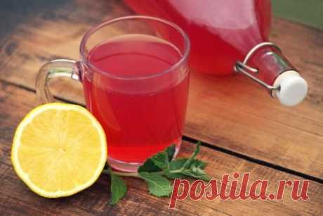 Компот «Мохито» из красной смородины с мятой и лимоном на зиму — Сад Заготовка