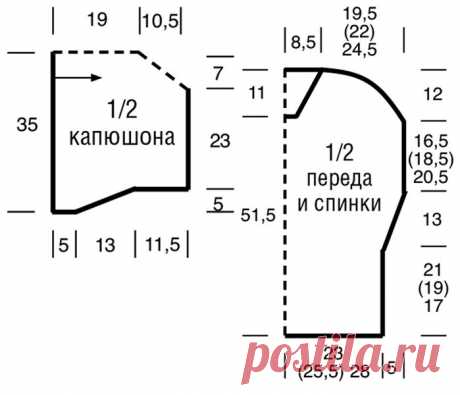 Летний джемпер с коротким рукавом и капюшоном