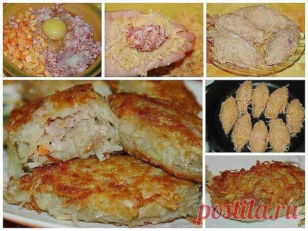 Kартофельные зразы с мясным фаршем!