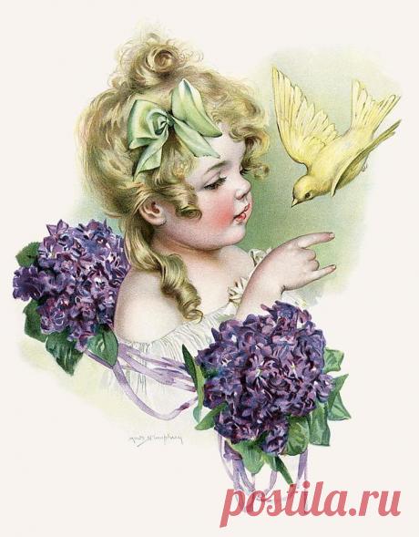 Нежное, винтажное...дети на открытках художницы Мод Хамфри / Maud Humphrey Винтаж - это то, что было некогда популярно, и теперь стало таковым снова.Не путать с Ретро. Винтаж бывает в любой сфере: это может быть стиль архитектуры или живописи, портрета, моды, музыки и вообще...