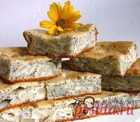 Простой пирог с грушами и маком рецепт с фото