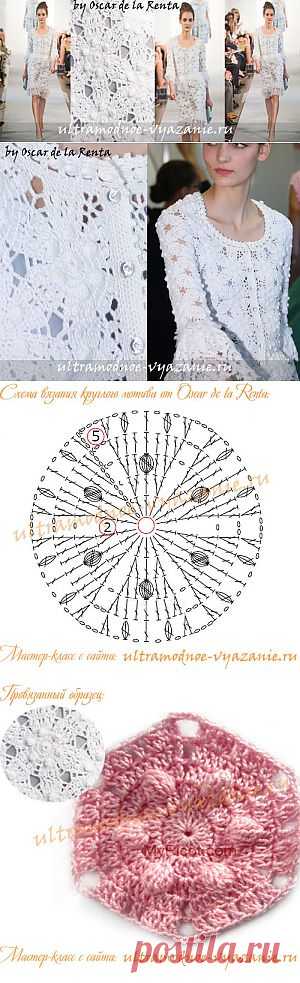 Мастер-класс по вязанию - вязание крючком костюма с подиума Оскар де ла Рента 2013