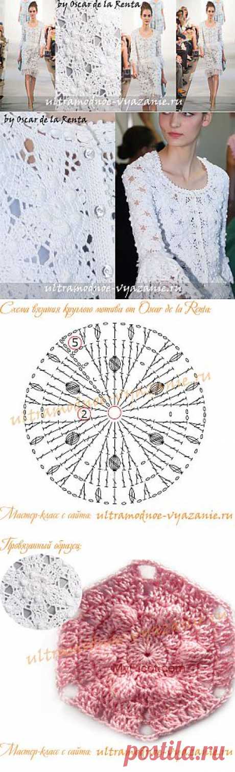 Мастер-класс по вязанию - вязание крючком костюма с подиума Оскар де ла Рента 2013