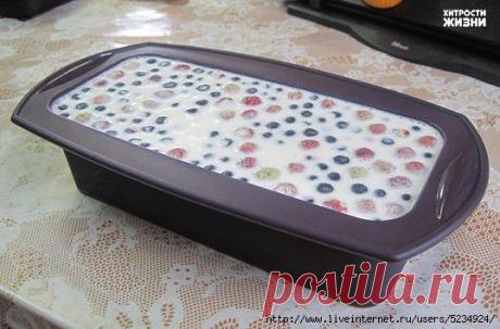 Сметанный крем-желе