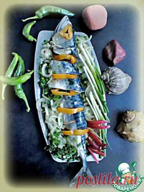 Скумбрия, посоленная с луком - кулинарный рецепт