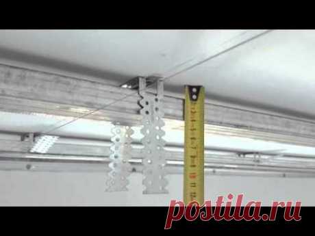 потолок из гипсокартона, очередность монтажа, все секреты. Plasterboard ceiling.