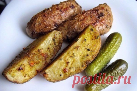 Картофель по-деревенски — Домашняя кулинария
