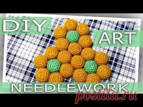 Вязание крючком. Подставка из пивных крышечек.  Рукоделие. МК. DIY. Hand Made. Art.