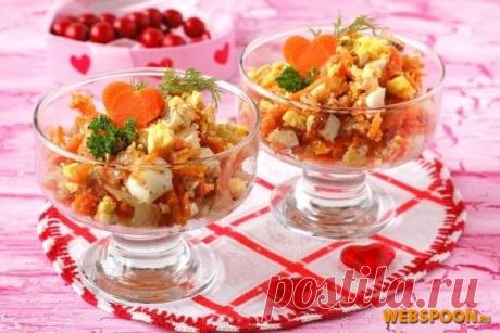 Салат Зимний из варёной моркови лука и орехов с фото | Рецепт салата Зимний из варёной моркови лука и орехов на Webspoon.ru