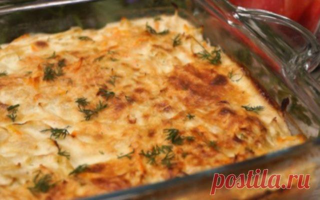 Запеканка на гарнир к ужину! Доступно, вкусно и просто!
