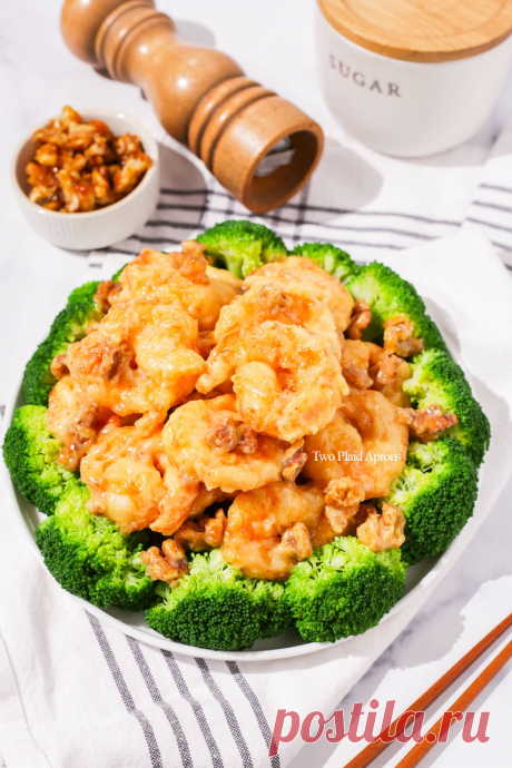 Креветки с медом и грецким орехом | Два клетчатых фартука