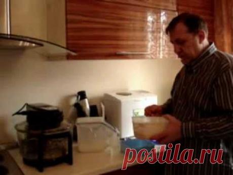 Приготовление закваски для домашнего хлеба (5-й день).