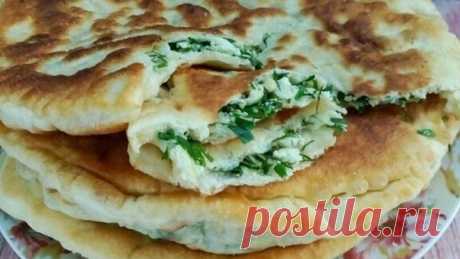 ПЫШНЫЕ ЛЕПЁШКИ БЕЗ ДРОЖЖЕЙ