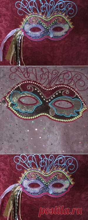 Mardi Gras embroidery applique exclusive design single