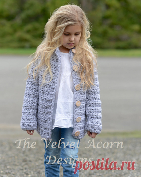 CROCHET PATTERN-The Dusklyn Sweater 2 3/4 5/7 by Thevelvetacorn