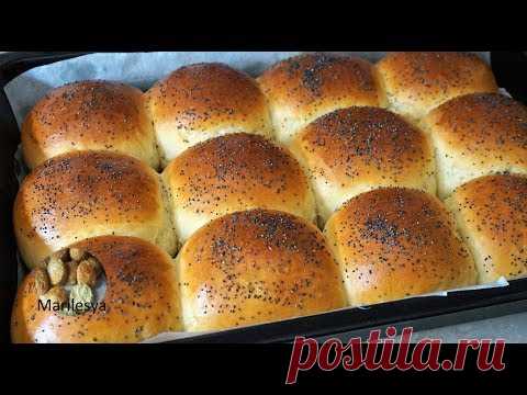 СДОБНЫЕ БУЛОЧКИ КАК ПУХ! Просто сказка! Простой рецепт,обязательно готовьте!