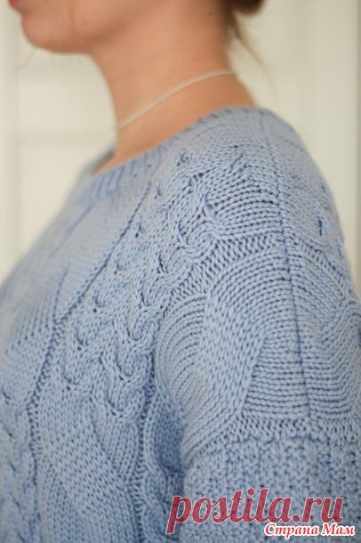 Джемпер с ложной косой - Вязание - Страна Мам