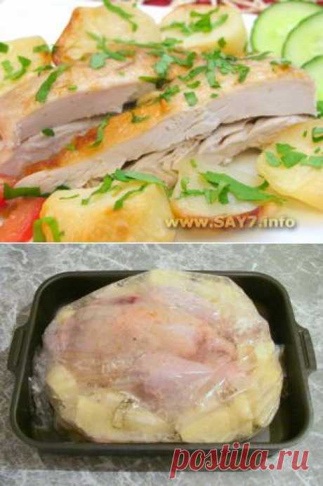 Курица с картофелем, запеченные в «рукаве»