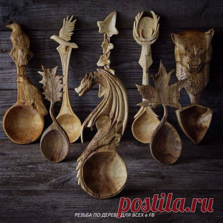 Не простые деревянные резные ложечки от Giles Newman