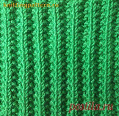 Вязание спицами узоры резинка Рельефная резинка