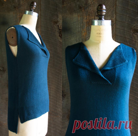 Летний вязаный топ Bamboo Shell | ДОМОСЕДКА