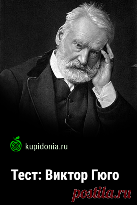 Тест: Виктор Гюго. Литературный тест по жизни и творчеству великого французского писателя Виктора Гюго из серий «Зарубежная литература», «Французская литература» и «Великие писатели мира». Проверьте свои знания!