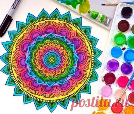Temas, Frases y Mas....: ¿Cuál es la gracia de Pintar Mandalas?