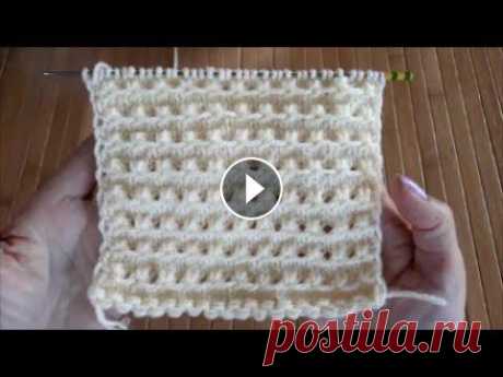 Ажурный узор спицами для женской блузки или детских вещей