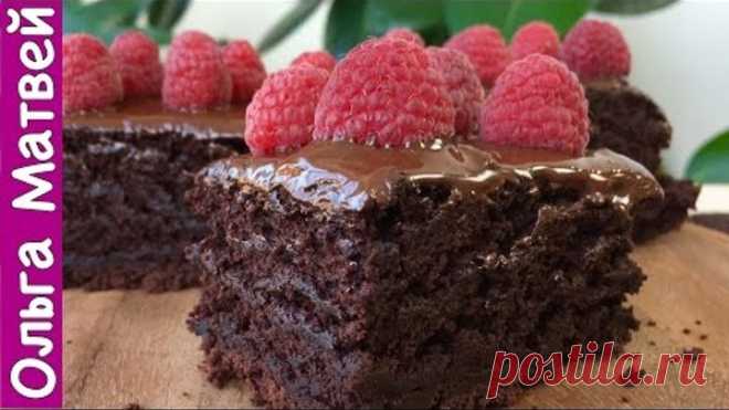 Шоколадный Торт за 10 минут + Время для Выпечки (Сочный и Вкусный) | Cake in 10 Minutes