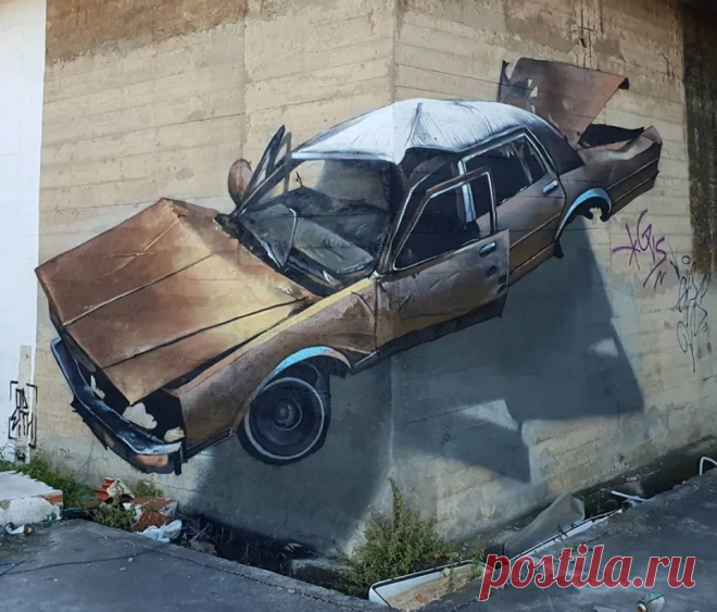Граффити-художник покоряет Instagram своими ультрареалистичными 3D-рисунками, которые превращают обыденное в великолепное