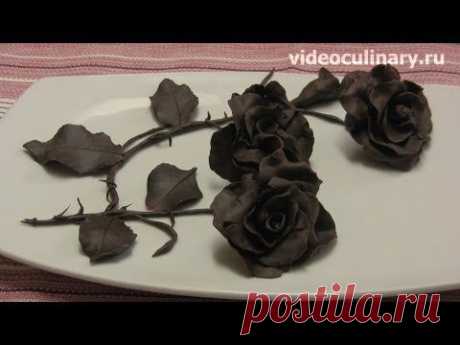 ▶ Рецепт - Шоколадные розы от https://videoculinary.ru Бабушка Эмма - YouTube