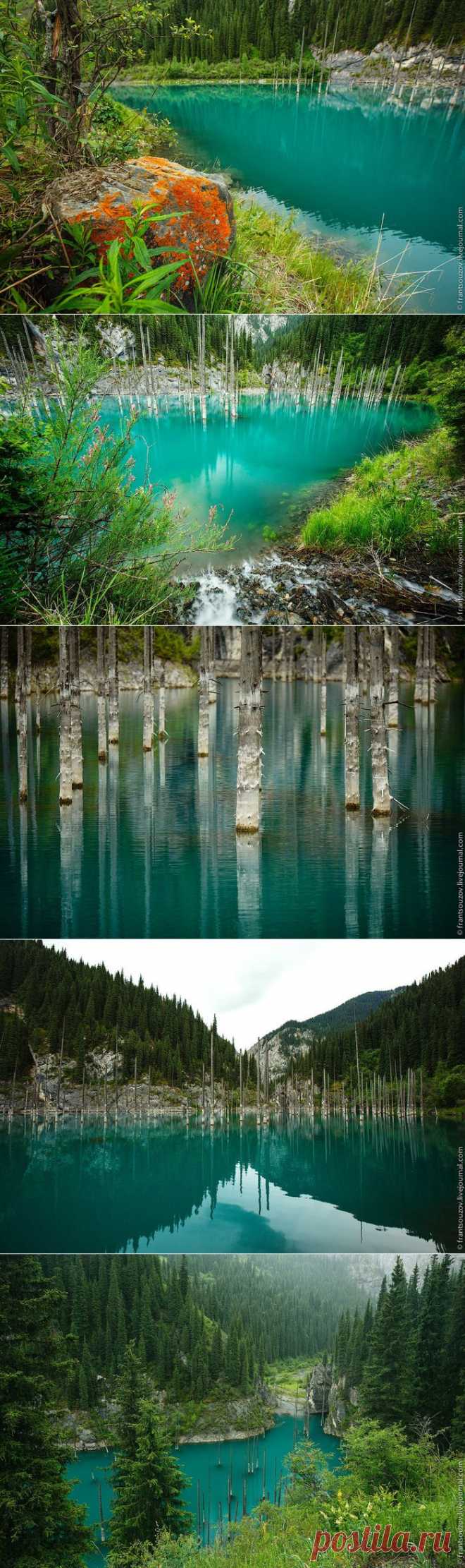 Озеро Каинды или утонувший лес.