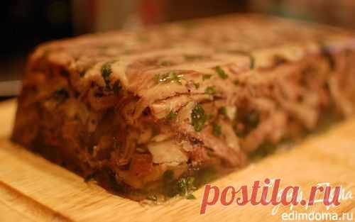Зельц из свиной рульки с языком