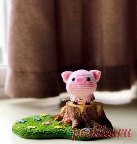 Поросенок амигуруми крючком | AmiguRoom