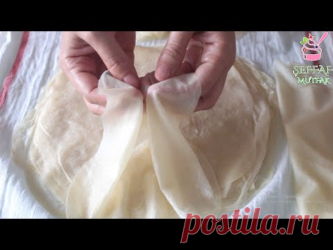 ТАК ТОНКАЯ И ЛЕГКО СДЕЛАТЬ! Я НИКОГДА НЕ ЗАКАТИВАЛ ТАКОЕ ТЕСТО!