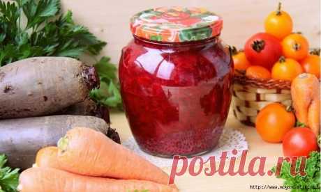 ВКУСНЕЙШИЙ САЛАТ ИЗ СВЁКЛЫ С ЗЕЛЁНЫМИ ПОМИДОРАМИ НА ЗИМУ