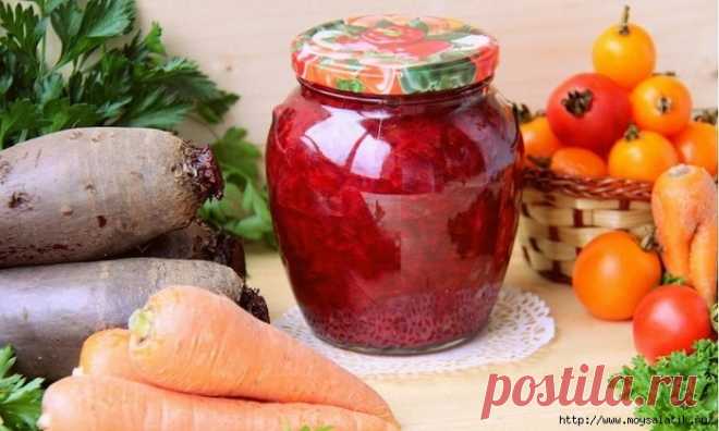ВКУСНЕЙШИЙ САЛАТ ИЗ СВЁКЛЫ С ЗЕЛЁНЫМИ ПОМИДОРАМИ НА ЗИМУ