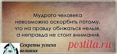 Мудрость нельзя оскорбить