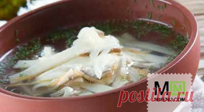 Суп-лапша домашняя с курицей и грибами - кулинарный рецепт. Миллион Меню